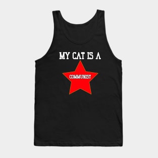 My Cat Is A Communist v2 Tank Top